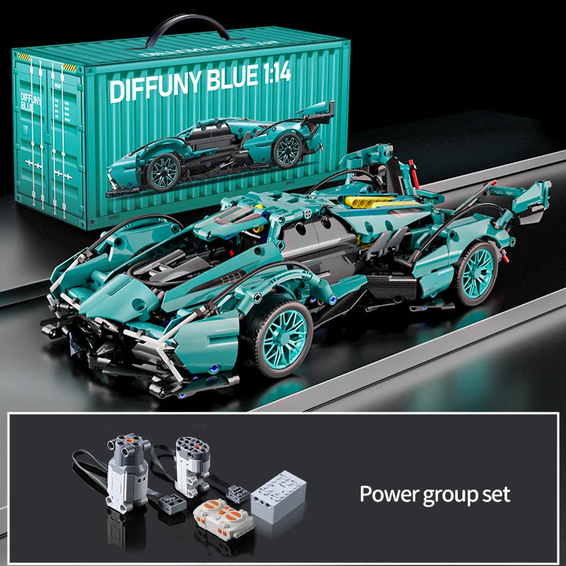 1280PCS Racing Supercar Model – Building Blocks Kit for Kids & Adults