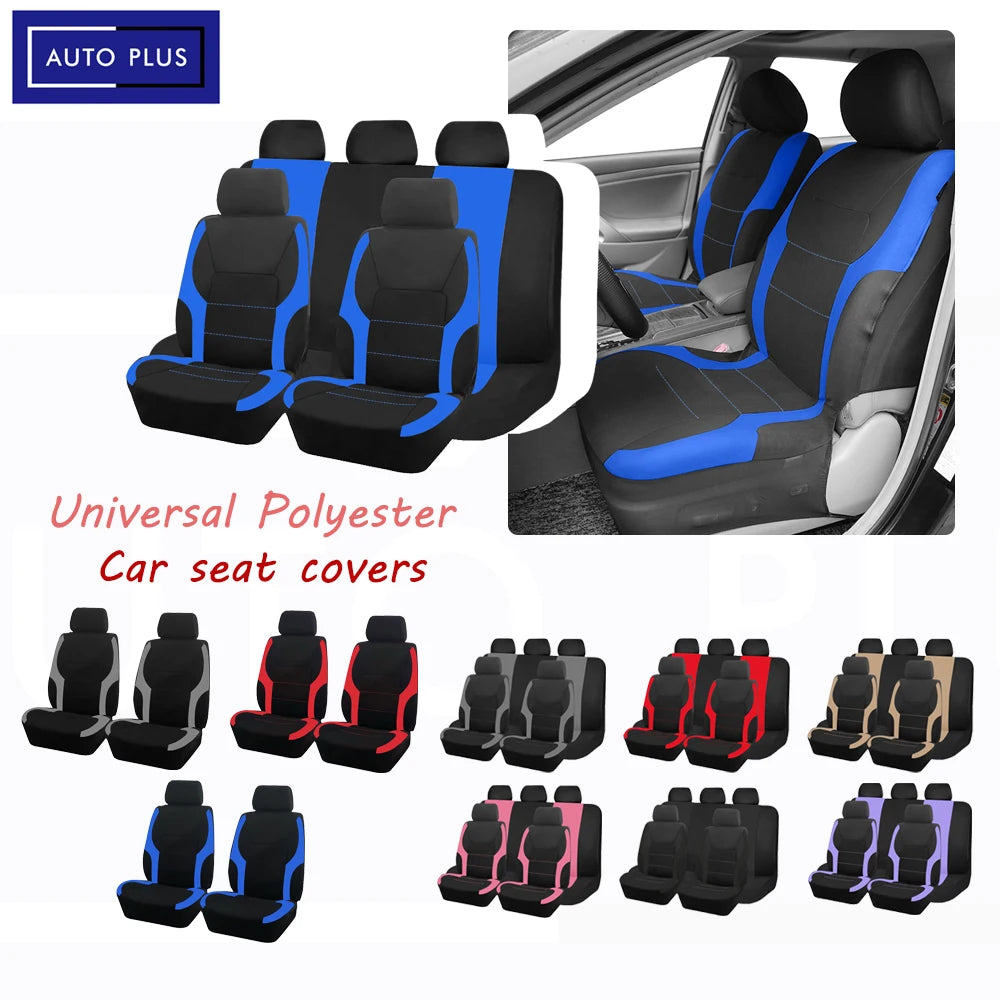 Universal Sporty Car Seat Covers – Polyester, All-Season Fit