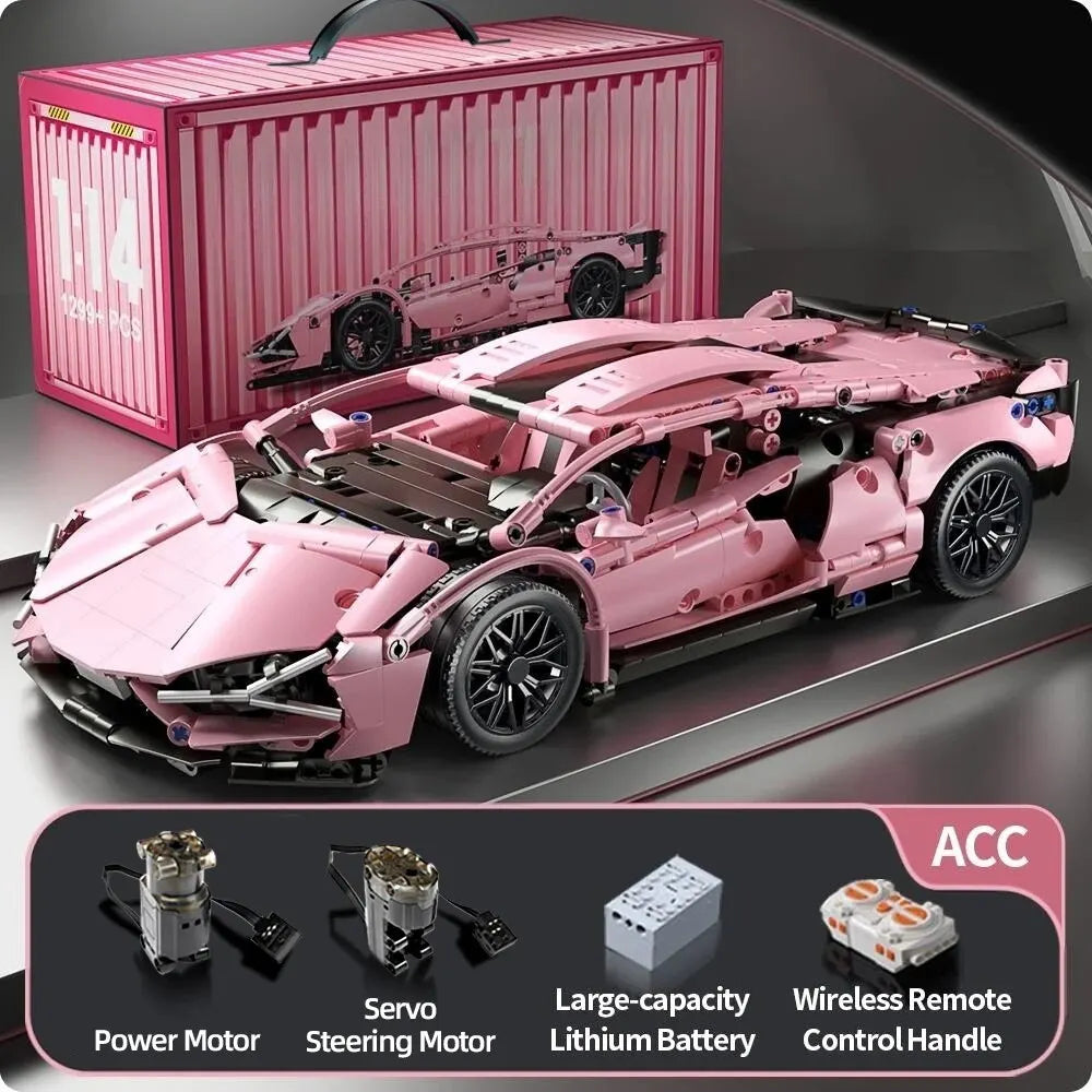 1280PCS Racing Supercar Model – Building Blocks Kit for Kids & Adults