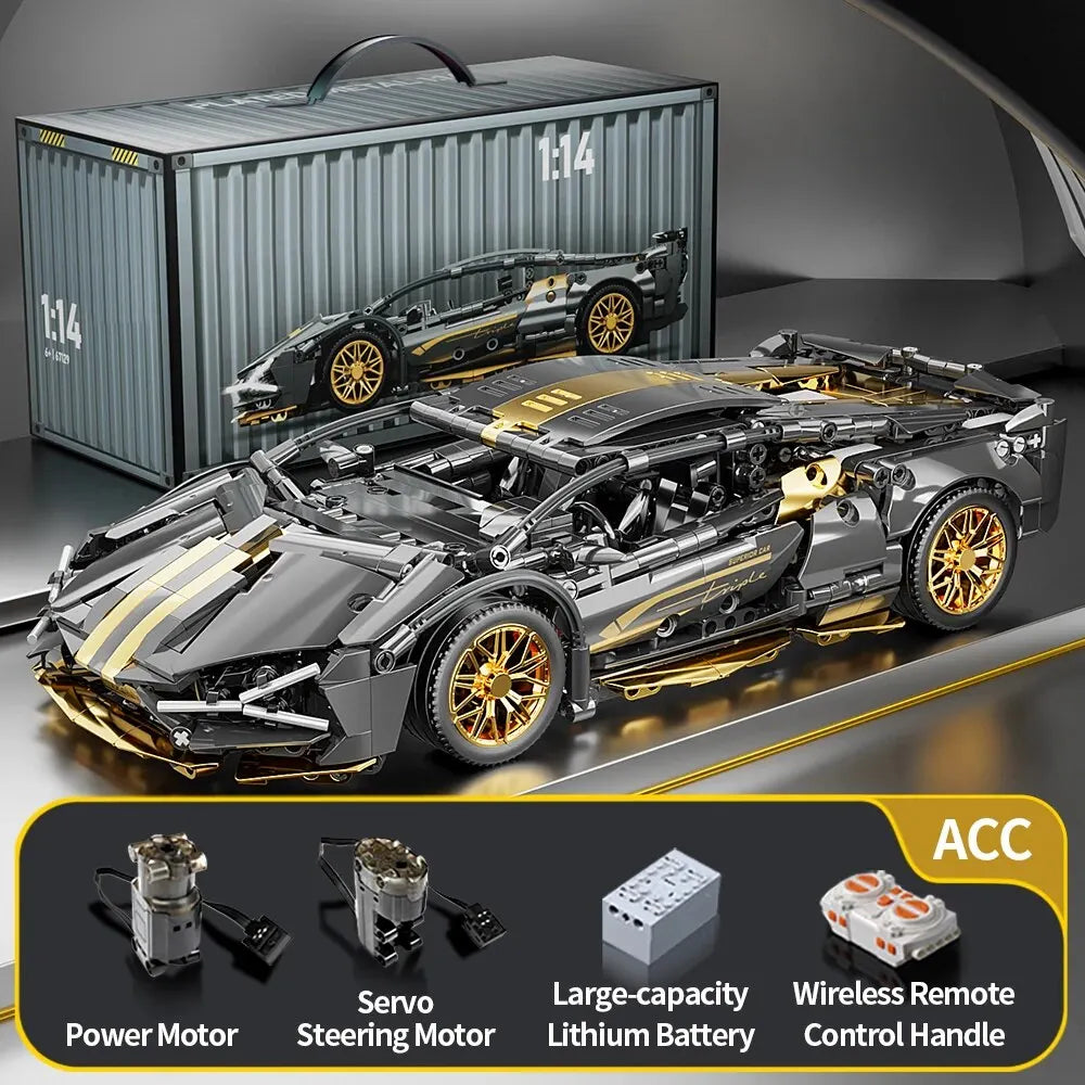 1280PCS Racing Supercar Model – Building Blocks Kit for Kids & Adults