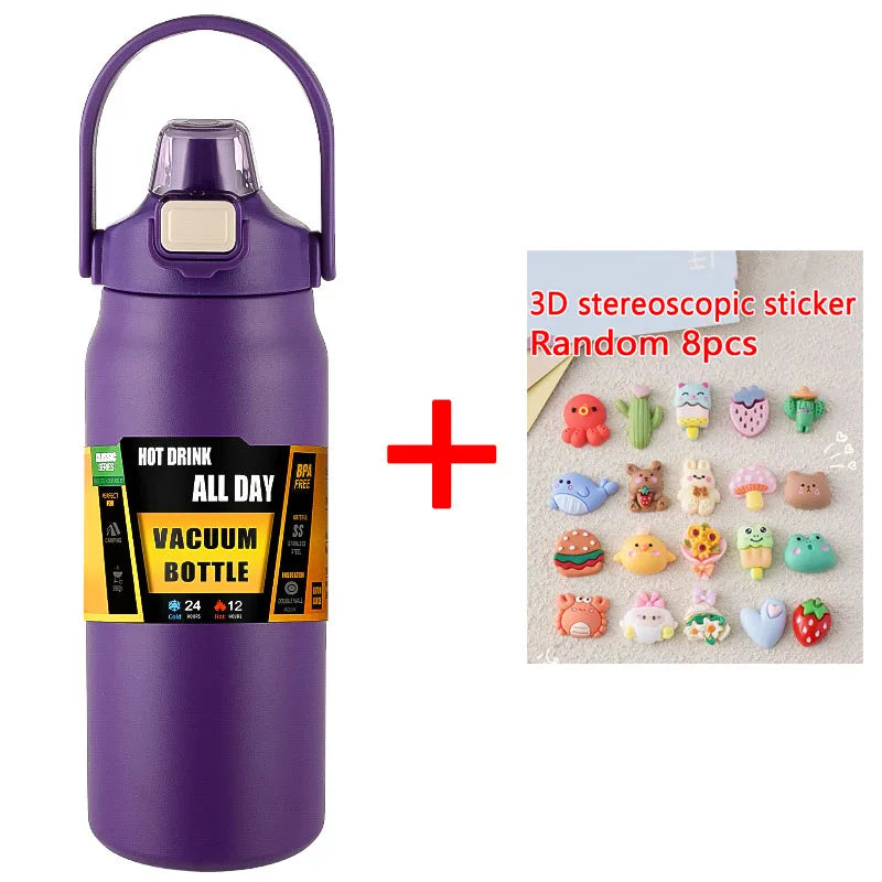 1.5L Stainless Steel Thermos Bottle – Large Capacity Vacuum Insulated Mug