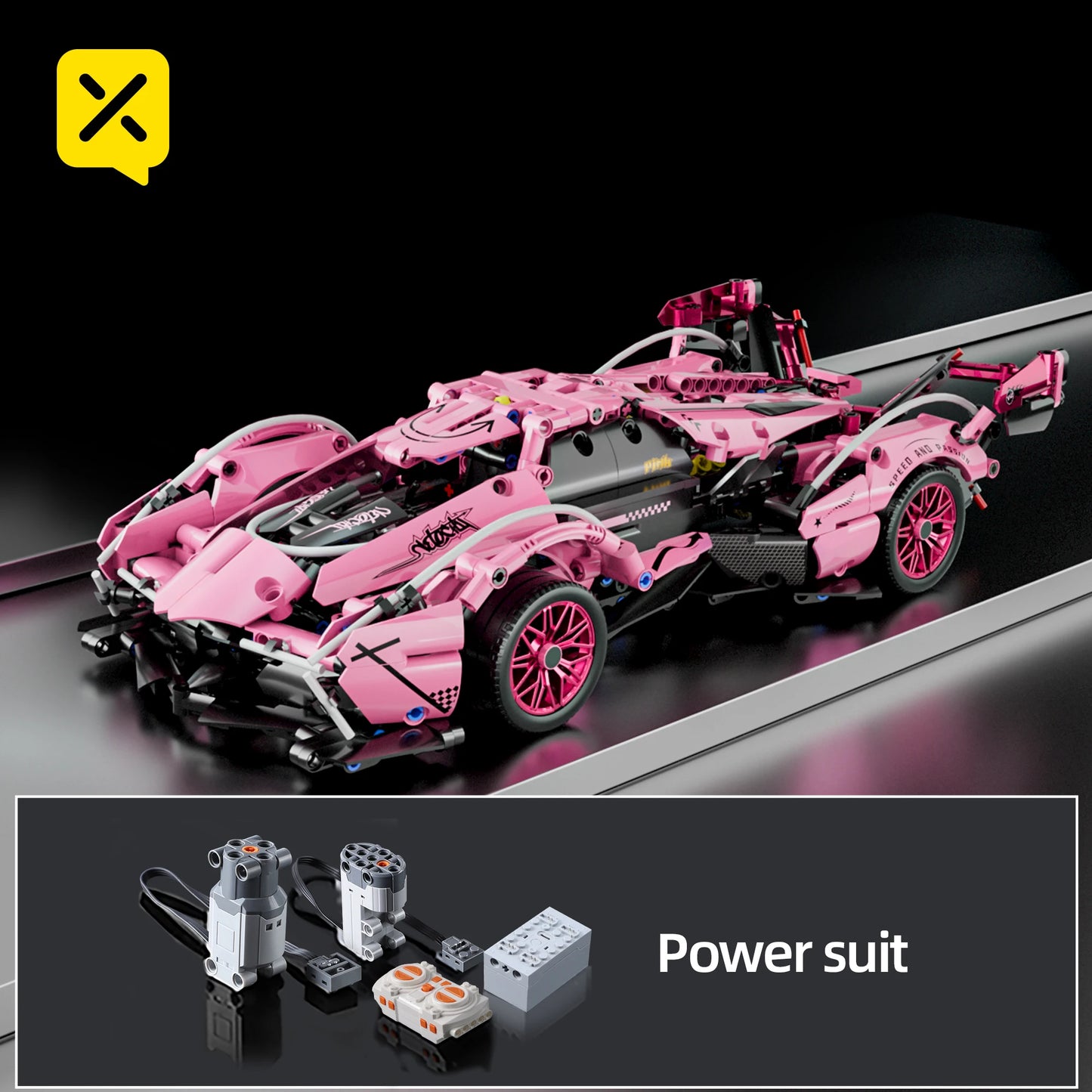 1280PCS Racing Supercar Model – Building Blocks Kit for Kids & Adults