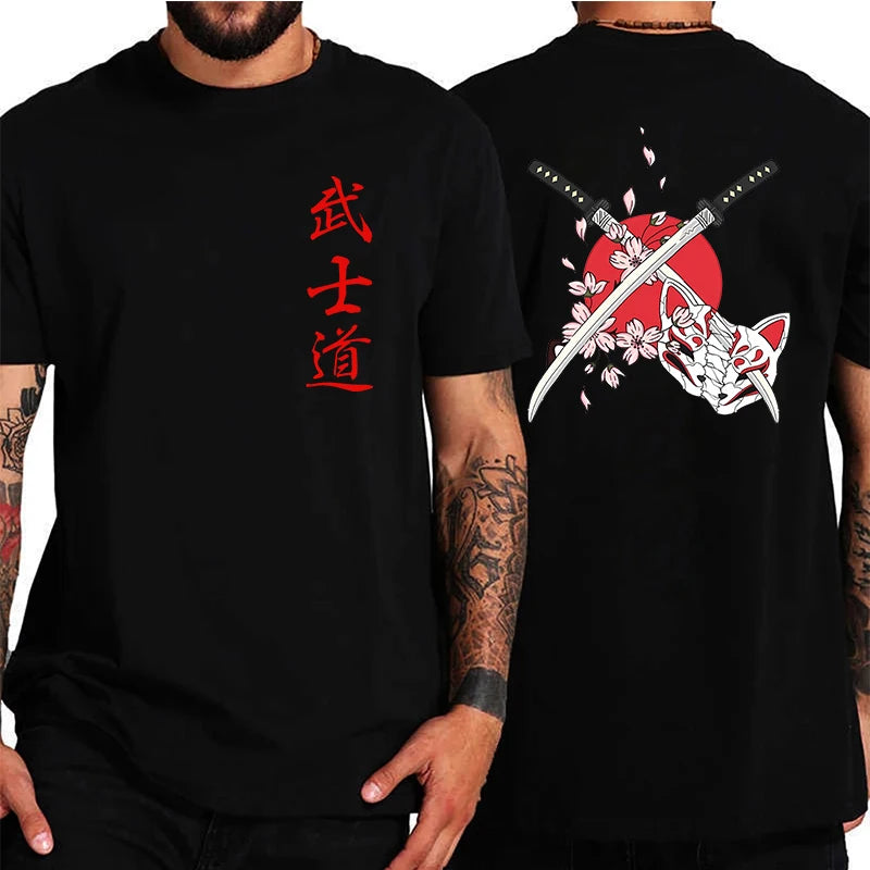 Soft Japan Samurai Spirit T Shirts for Men
