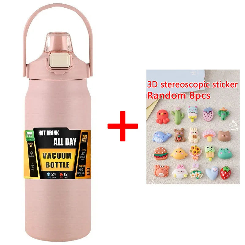 1.5L Stainless Steel Thermos Bottle – Large Capacity Vacuum Insulated Mug