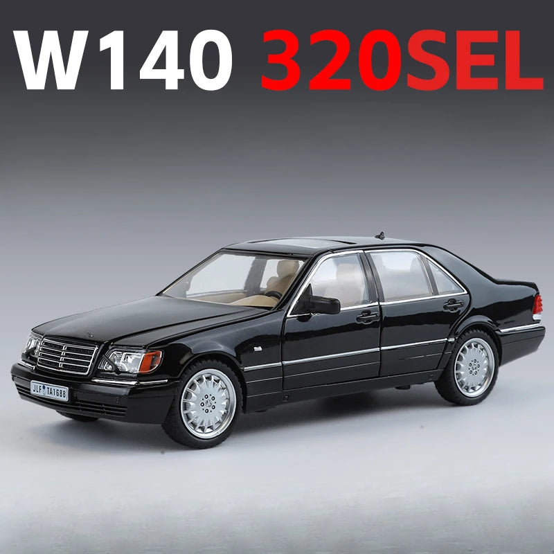 1/24 W140 320 SEL Toy Model Car Alloy Diecast Models 6 Door