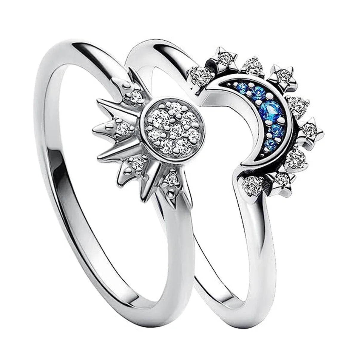 Fashion Sun Moon Star Ring