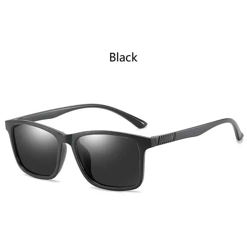 Luxury Polarized Sunglasses for Men – Ultra-Light TR90 Vintage Square Eyewear
