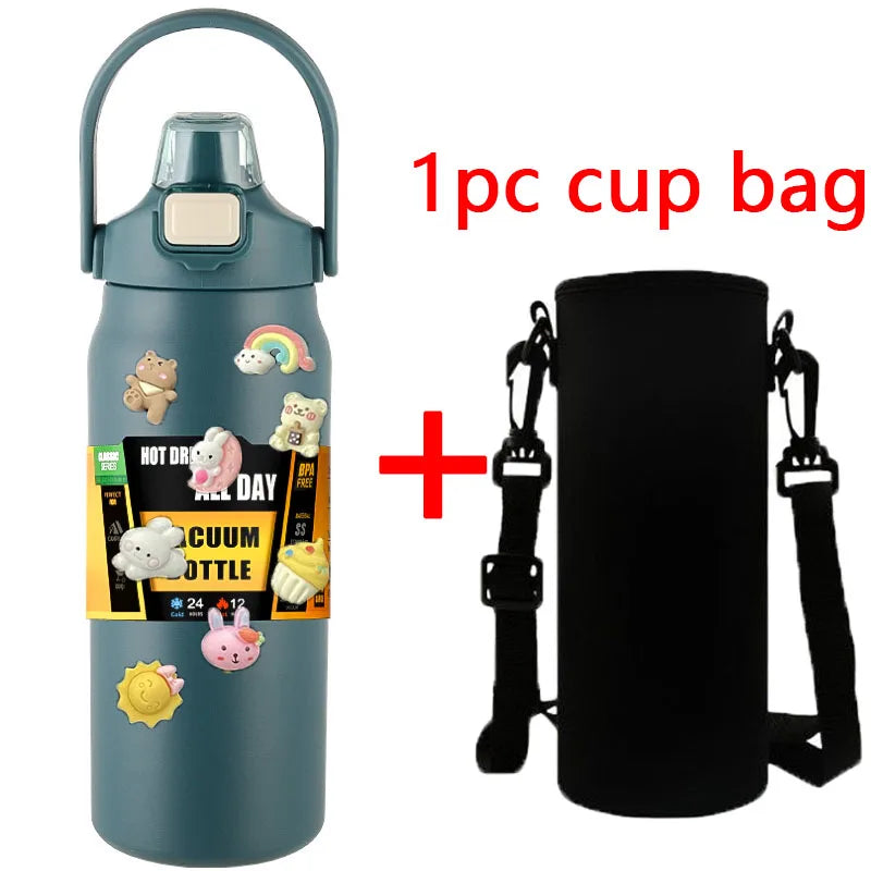 1.5L Stainless Steel Thermos Bottle – Large Capacity Vacuum Insulated Mug