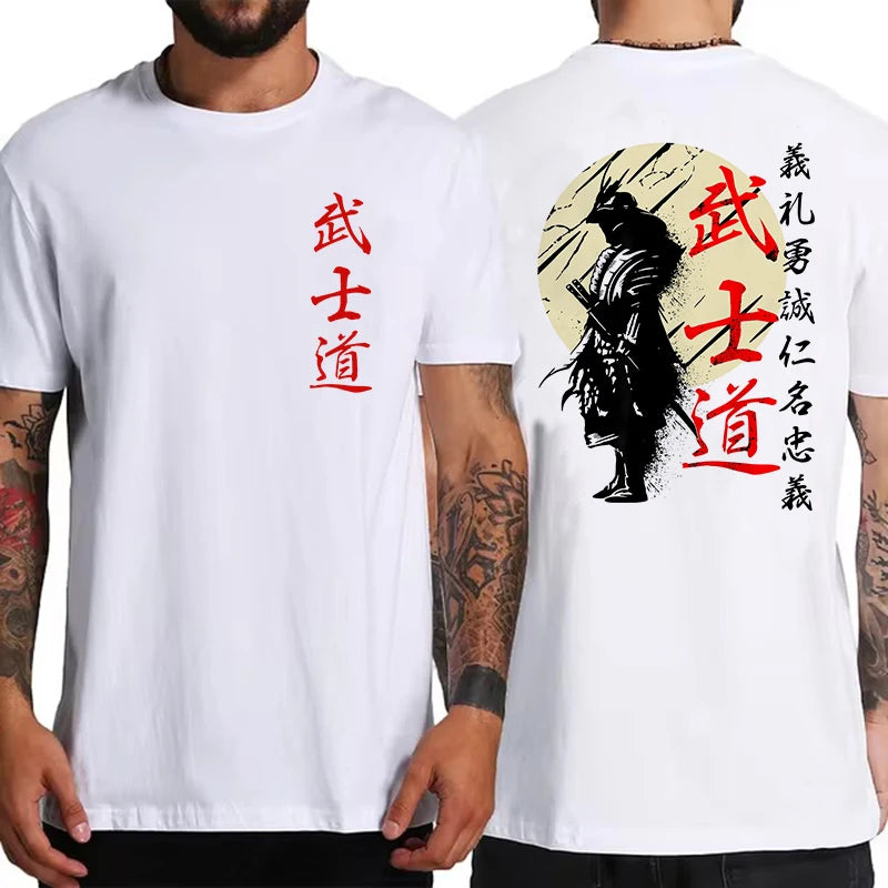 Soft Japan Samurai Spirit T Shirts for Men