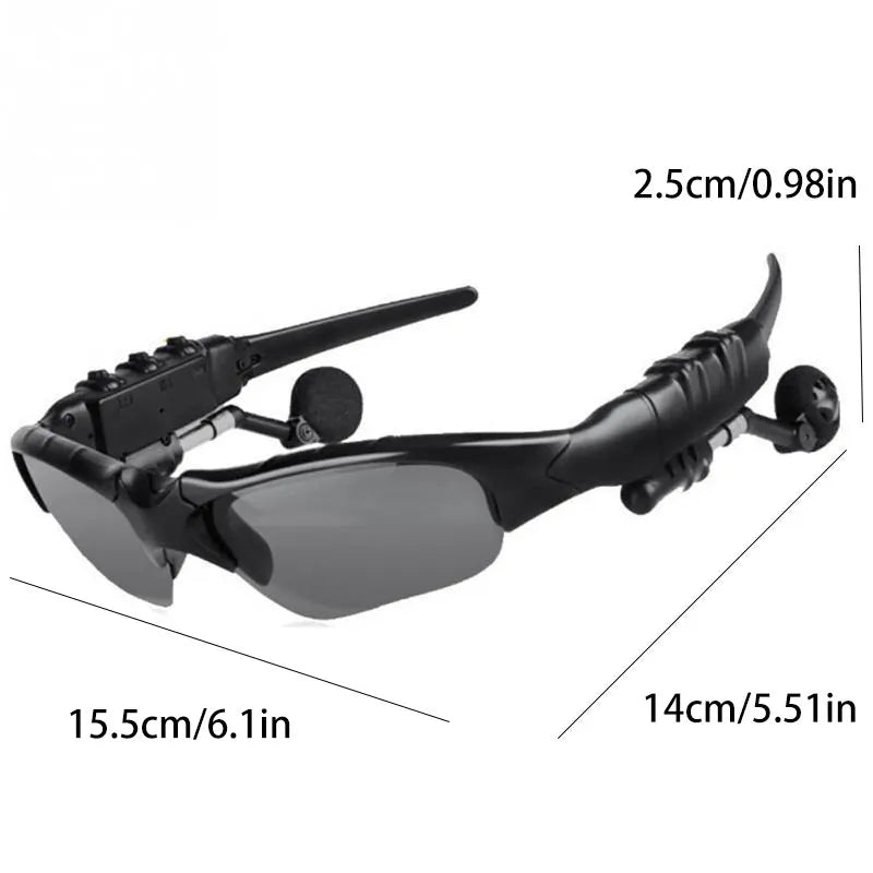 Wireless Stereo Earphones & Mic Sunglasses – Sport & Driving Headset