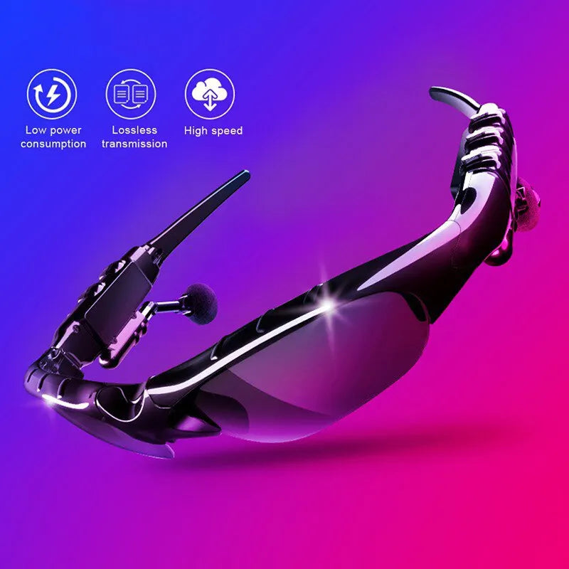Wireless Stereo Earphones & Mic Sunglasses – Sport & Driving Headset