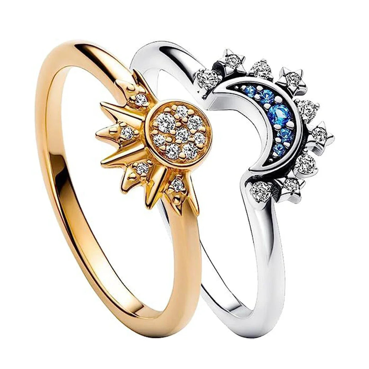 Fashion Sun Moon Star Ring