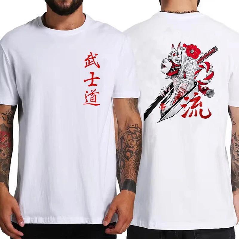 Soft Japan Samurai Spirit T Shirts for Men
