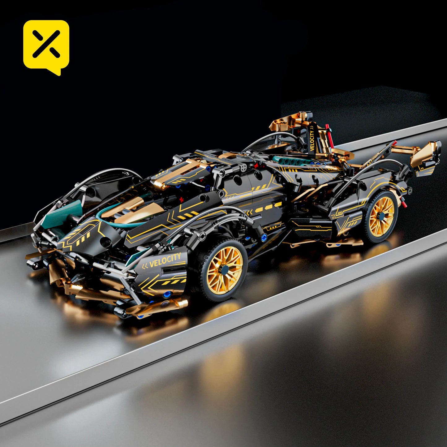 1280PCS Racing Supercar Model – Building Blocks Kit for Kids & Adults