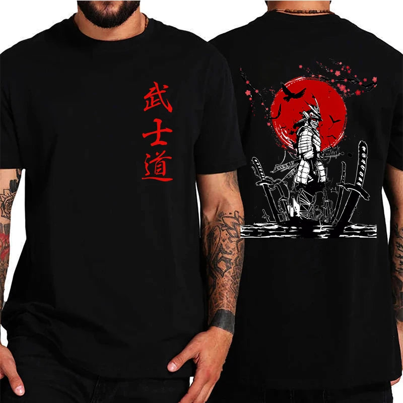 Soft Japan Samurai Spirit T Shirts for Men