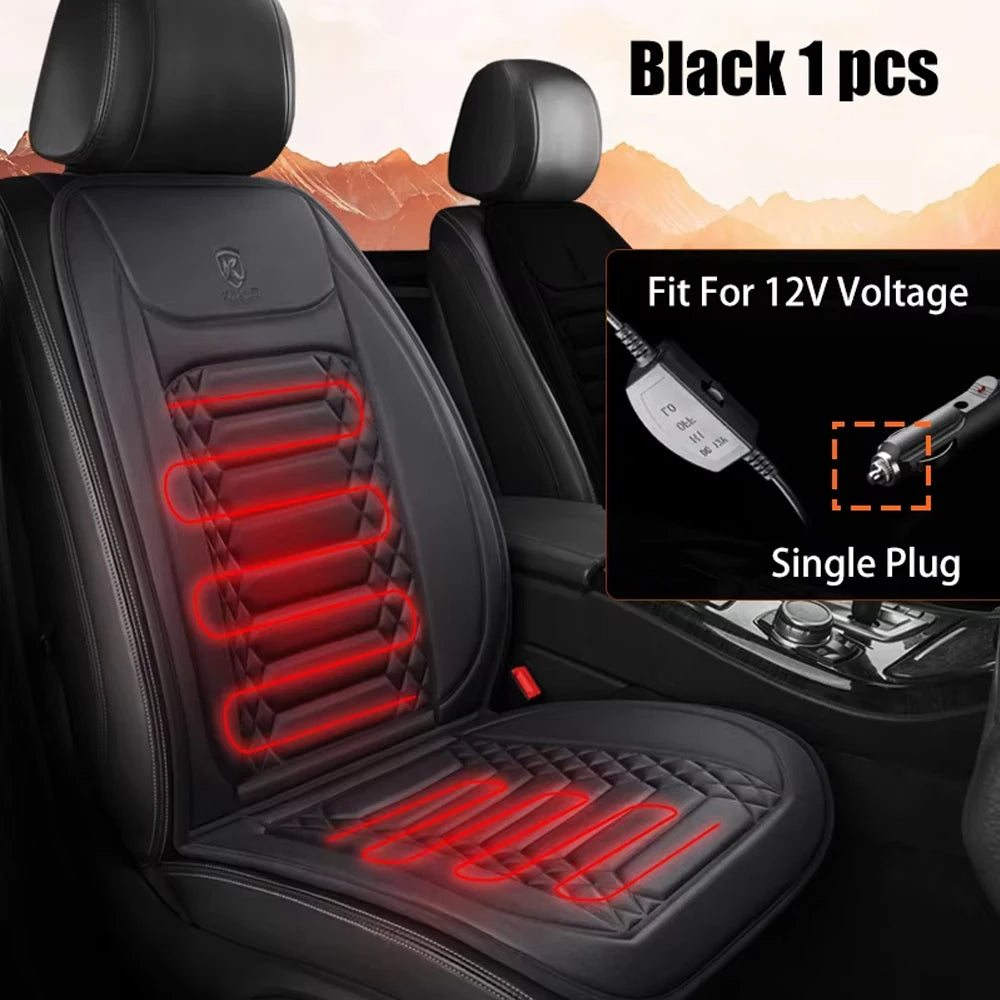 Winter Heated Car Seat Cover – 12V Warmer Cushion