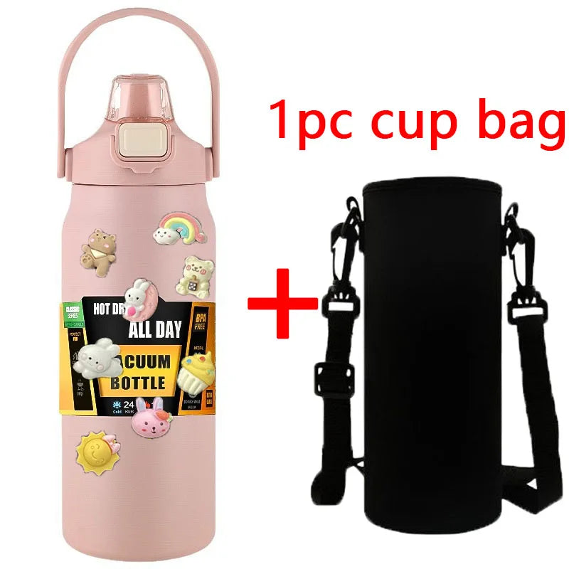 1.5L Stainless Steel Thermos Bottle – Large Capacity Vacuum Insulated Mug