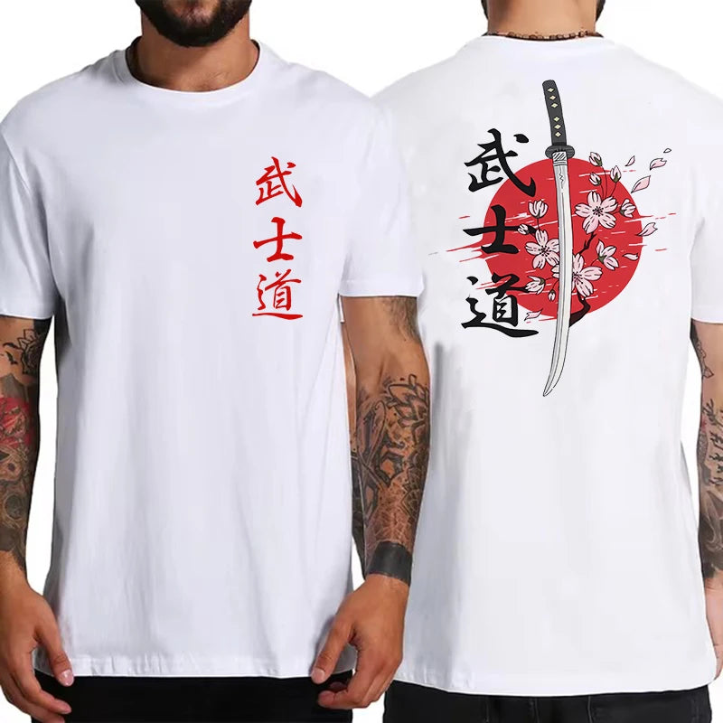 Soft Japan Samurai Spirit T Shirts for Men