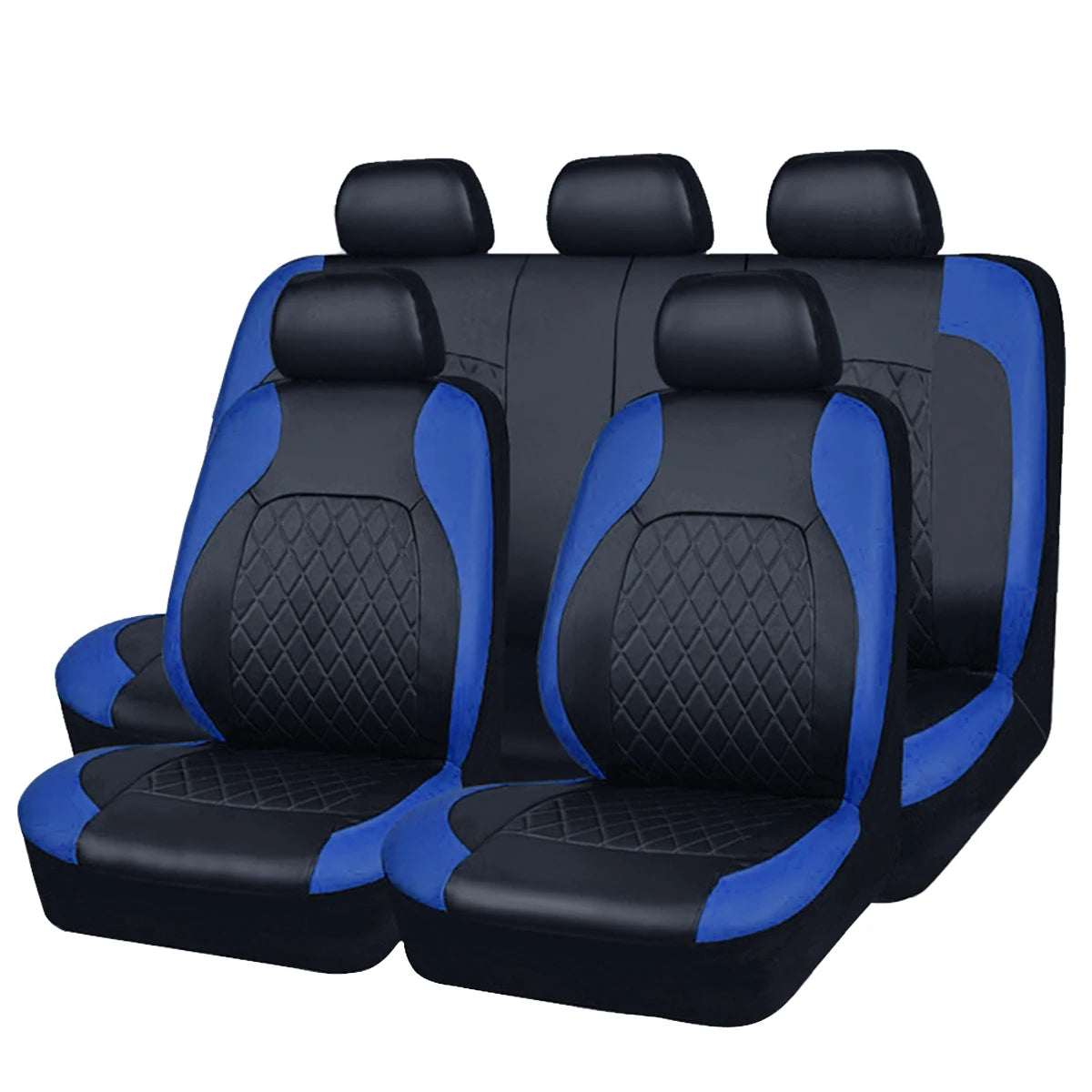 All-Season Quilted PU Leather Car Seat Cover – Full Protection