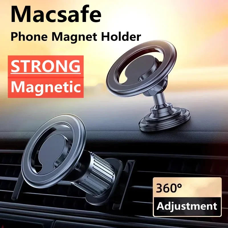 Magnetic Car Phone Holder – MagSafe Air Vent Mount for iPhone 12-15 Pro Max