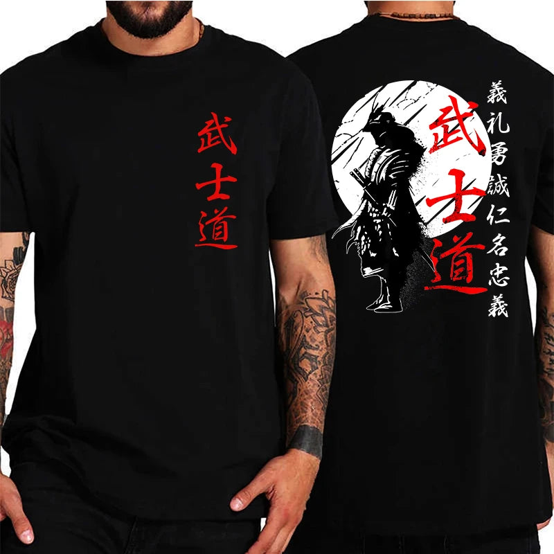 Soft Japan Samurai Spirit T Shirts for Men