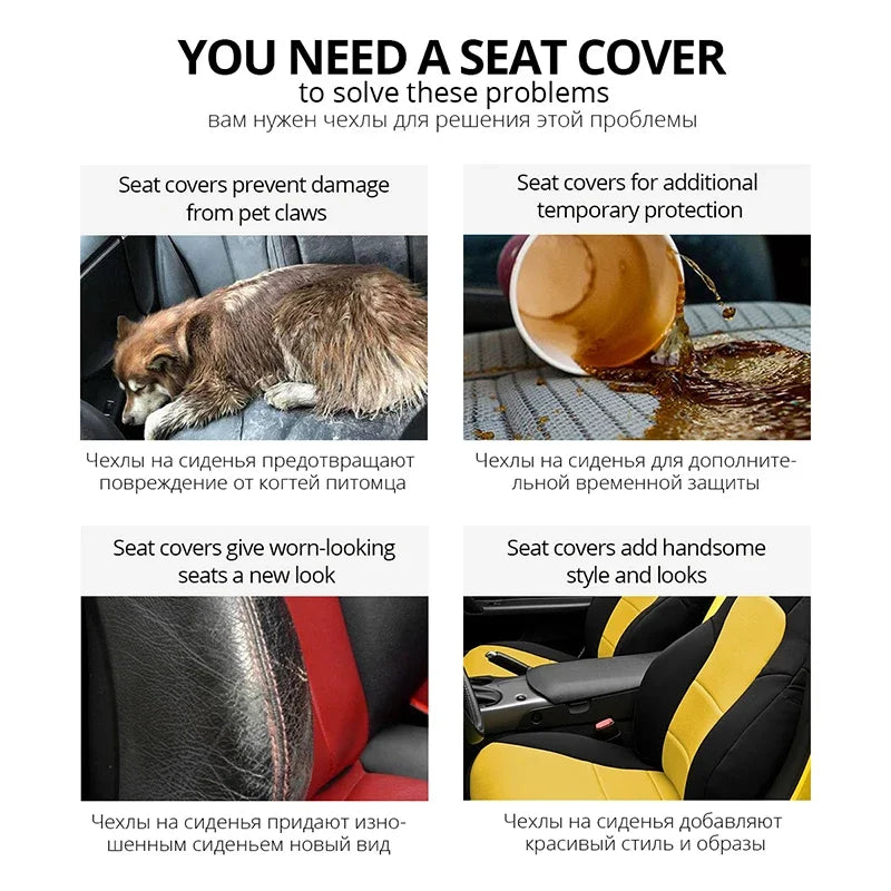 AUTOYOUTH Embroidered Car Seat Covers – Universal Fit