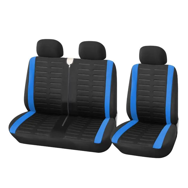 Universal 3D Stripe Seat Covers – 2+1 Set for Vans & Trucks