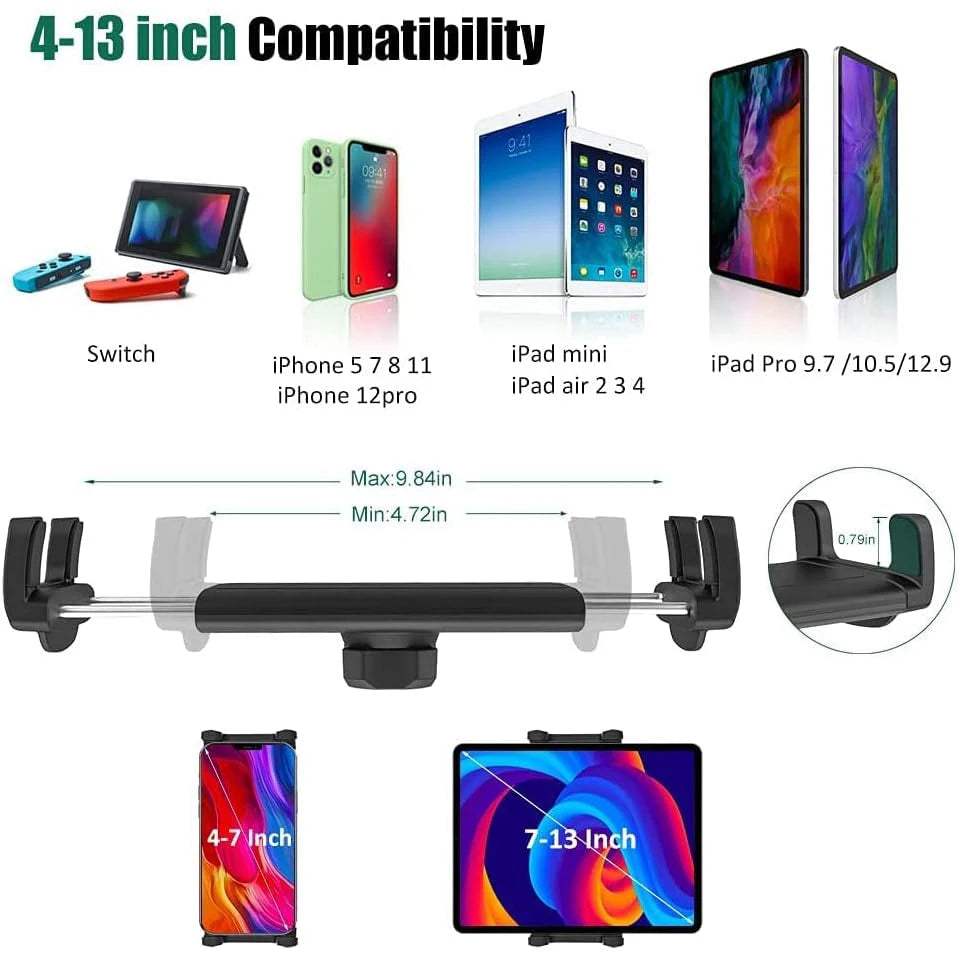 CD Slot Car Tablet & Phone Holder – Multi-Functional Snap-On Stand