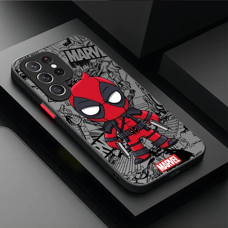 Anime Marvel Spider Man Case For Samsung Galaxy S24 S23 S22 Ultra S21 S20 FE S10 Plus A15 A25 A35 A55 5G Note 20 10 Soft Cover