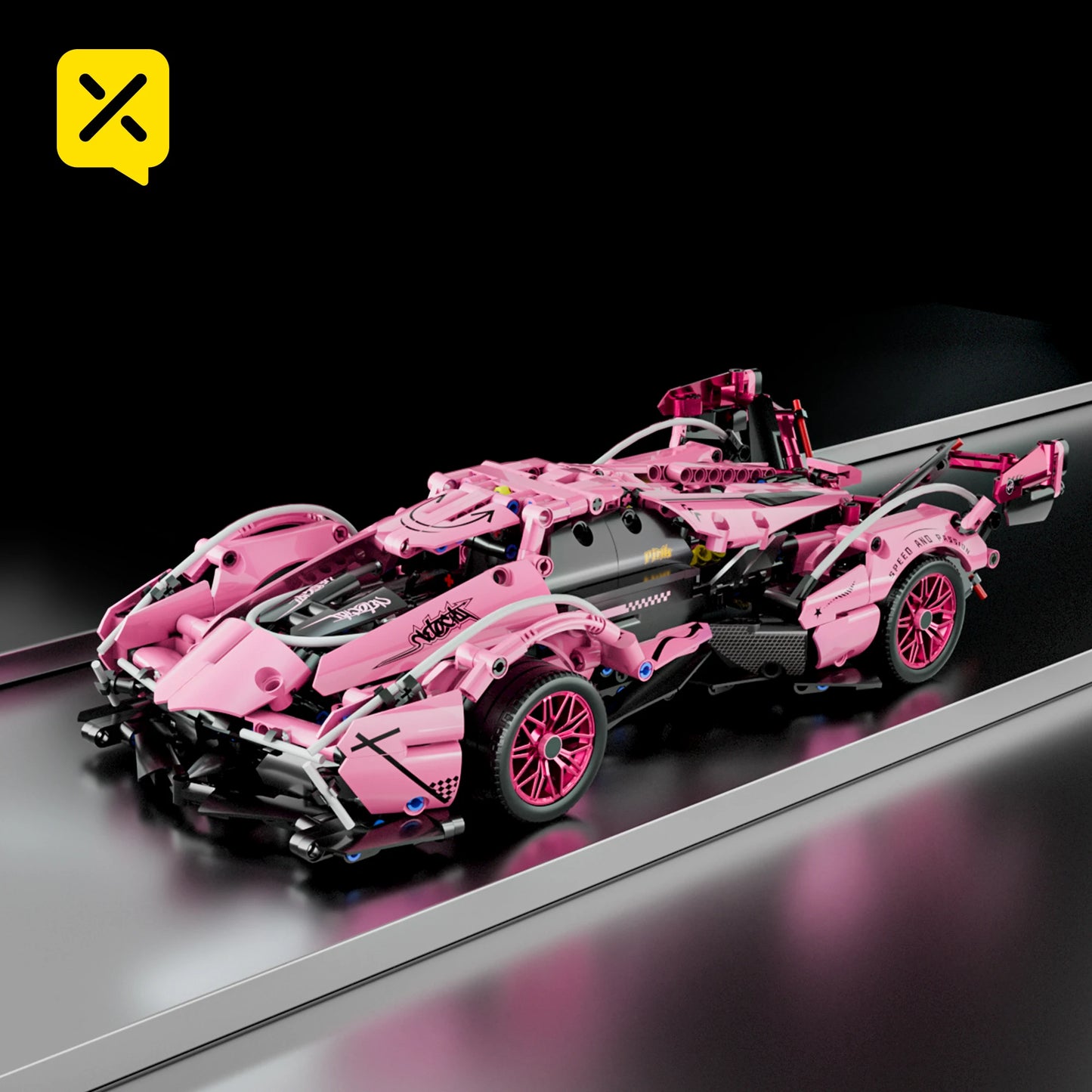 1280PCS Racing Supercar Model – Building Blocks Kit for Kids & Adults