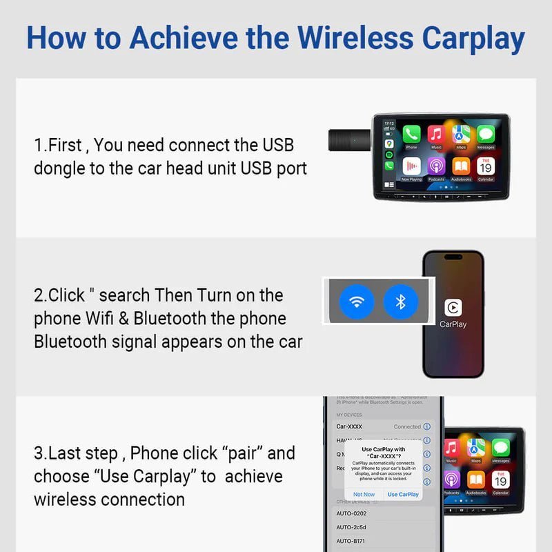 Mini Wireless CarPlay Adapter - Bold Car