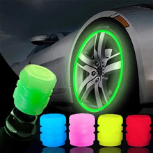 Load image into Gallery viewer, GLOWING NIGHT CAR BICYCLE LUMINOUS TIRE VALVE CAP (4 PACK) - Bold Car
