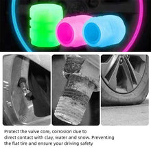 Load image into Gallery viewer, GLOWING NIGHT CAR BICYCLE LUMINOUS TIRE VALVE CAP (4 PACK) - Bold Car
