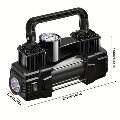 Portable Tire Inflator, 12V 150 PSI, Handheld Pump with Digital Pressure Gauge, USB Rechargeable, for Car, Motorcycle, Bicycle, Balls, And Sports Equipment, Cars, Inflatable Mats, Swimming Rings, Kayaks
