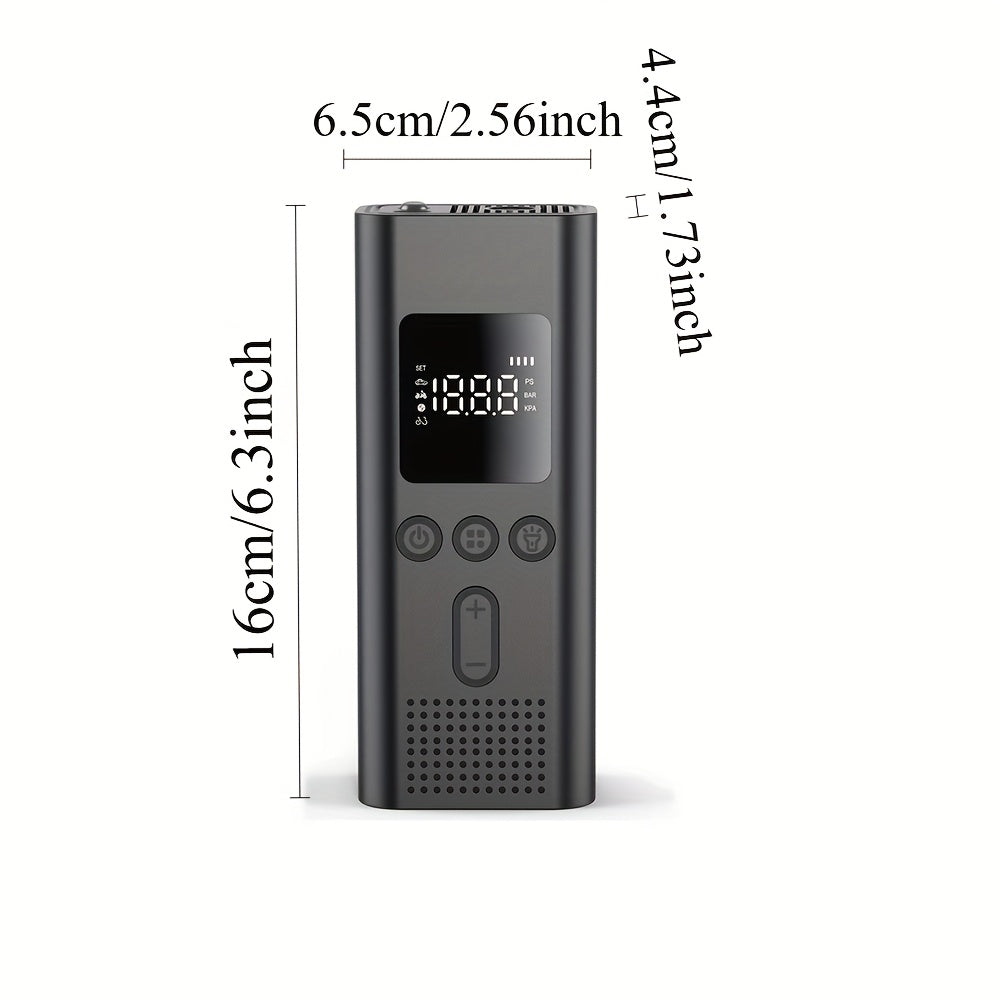 [150PSI Smart Pump] 150PSI Wireless One-button Smart Tire Pump, Portable Digital Display Air Amplifier | Multi-function Air Pump, LED Light, Suitable For Cars, Bicycles, Motorcycle Tires, Balls