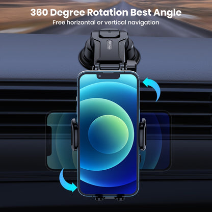 [Upgraded Car Phone Holder] TOPK D38-C Car Phone Holder Mount | Upgraded Adjustable horizontally and vertically Cell Phone Holder for Car Dashboard Compatible with All Phones