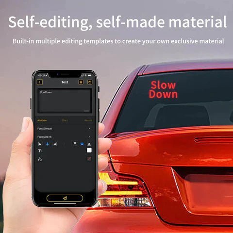 App-Controlled LED Car Display – Real-Time Message Customization
