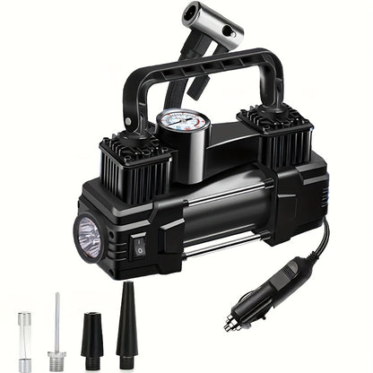 Portable Tire Inflator, 12V 150 PSI, Handheld Pump with Digital Pressure Gauge, USB Rechargeable, for Car, Motorcycle, Bicycle, Balls, And Sports Equipment, Cars, Inflatable Mats, Swimming Rings, Kayaks