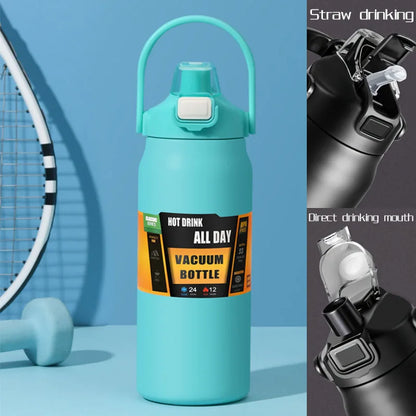 Stainless Steel Thermo Bottle 2.5L Large Capacity Thermo Water Portable 2500ml Vacuum Mug Thermos Insulated Cup 2L Tumbler 84oz