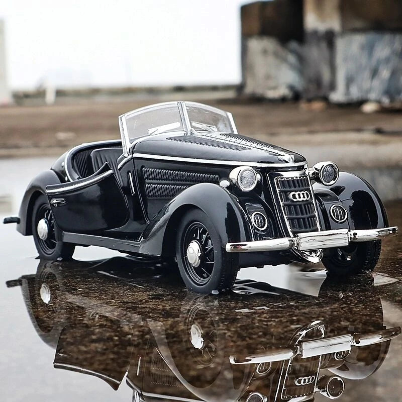 1:32 AUDI WANDERER W25K Classic Alloy Open Car Model Diecasts Metal Toy