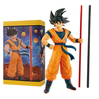 In Stock Dragon Ball Son Goku Super Saiyan Anime Figure 22cm Goku DBZ Action Figural Model Gift Collectible Figurine for Kid Toy