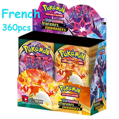 Spanish/French/Spanish Pokémon TCG: Silver Tempest Booster OBSIDIAM FLAMES  PARADOX RIFT Display Pokemon Cards Kids Toys