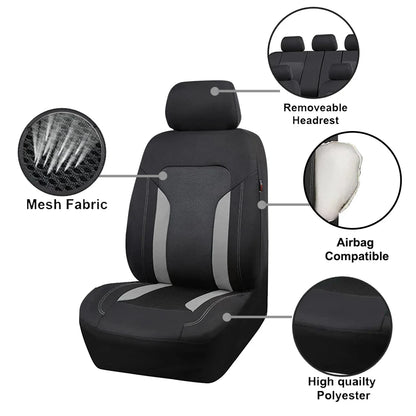 AUTO PLUS Universal Gray Mesh Car Seat Covers