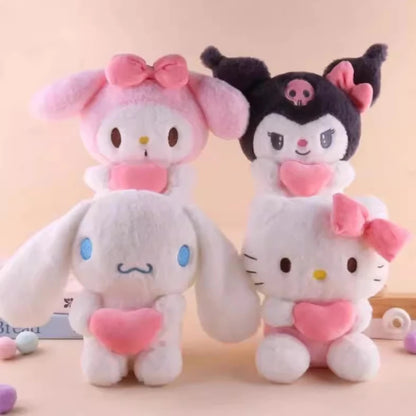 22cm Sanrio Hello Kitty & Kuromi Plush Pillow – Soft Stuffed Toy Gift