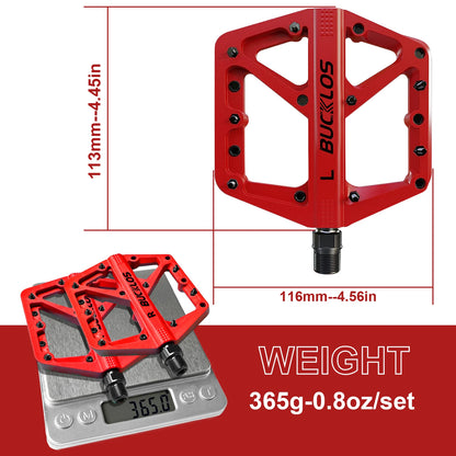 BUCKLOS Pedals DU Bearing Bicycle Pedal Platform Ultralight Nylon Road Mountain Bike Pedal Non-slip MTB Flat Pedals Bicycle Part