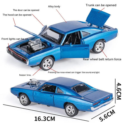 1:32 Scale 1970 Charger Diecast Model Car – Pull-Back Toy for Collectors & Kids