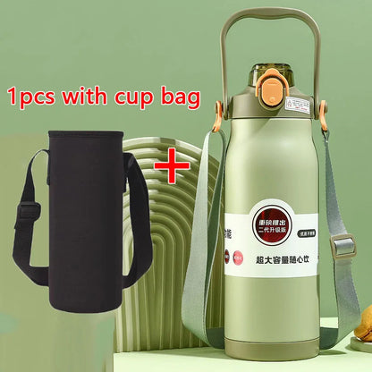 1800ML Large Capacity Stainless Steel Thermo Bottle Portable Thermos Vacuum Flasks Thermo Water Bottle Tumbler Thermoses Outdoor