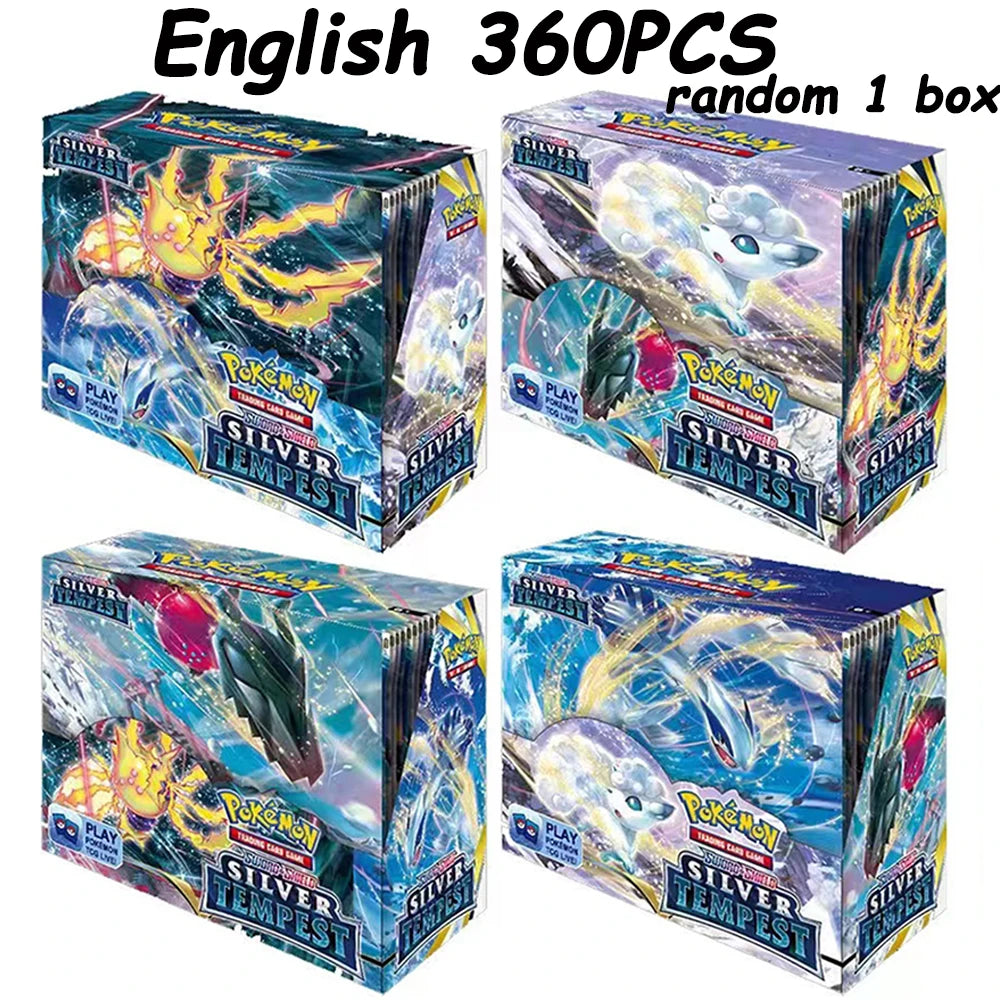Spanish/French/Spanish Pokémon TCG: Silver Tempest Booster OBSIDIAM FLAMES  PARADOX RIFT Display Pokemon Cards Kids Toys
