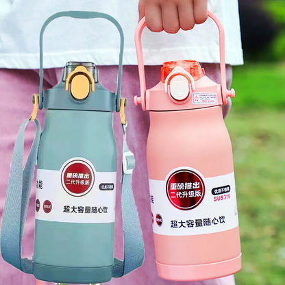 1800ML Large Capacity Stainless Steel Thermo Bottle Portable Thermos Vacuum Flasks Thermo Water Bottle Tumbler Thermoses Outdoor