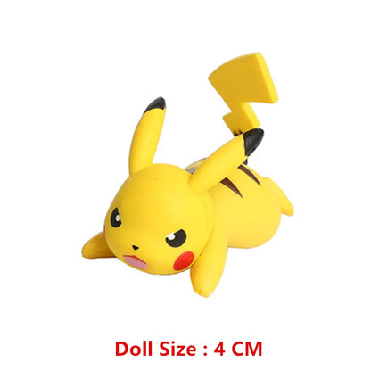 Pokemon Pokeball With Cartoons Movie Anime Figure Pikachu Charmander Eevee Squirtle Vulpix Quality Pet Action Model Toys Gifts